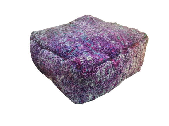 Moroccan carpet pouf