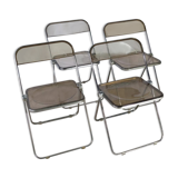 4 Plia chairs by Giancarlo Piretti for Castelli