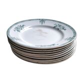9 assiettes plates