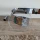 Design horizontal candlestick in chrome metal - four candles - France - 1980s