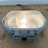 Industrial Cast Aluminium Wall Light with Frosted Glass from Elektrosvit, 1970s