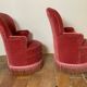 Pair of toadstool armchairs