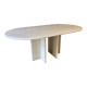 Ligne Roset travertine vintage dining table
