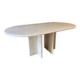 Ligne Roset travertine vintage dining table