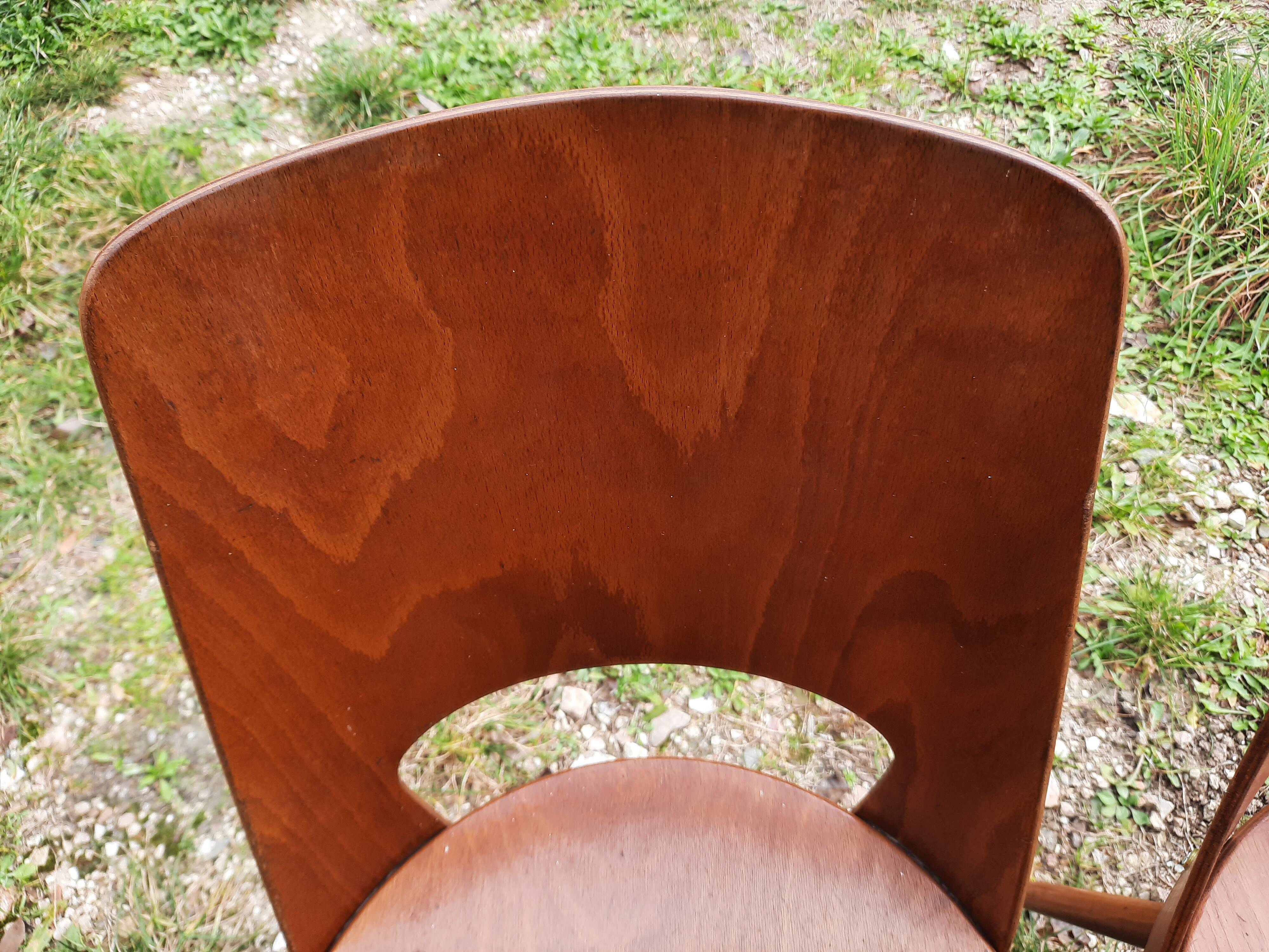 Paire de chaises Baumann modèle "Mondor"