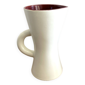 Saint Clément ceramic diabolo pitcher vase 1950