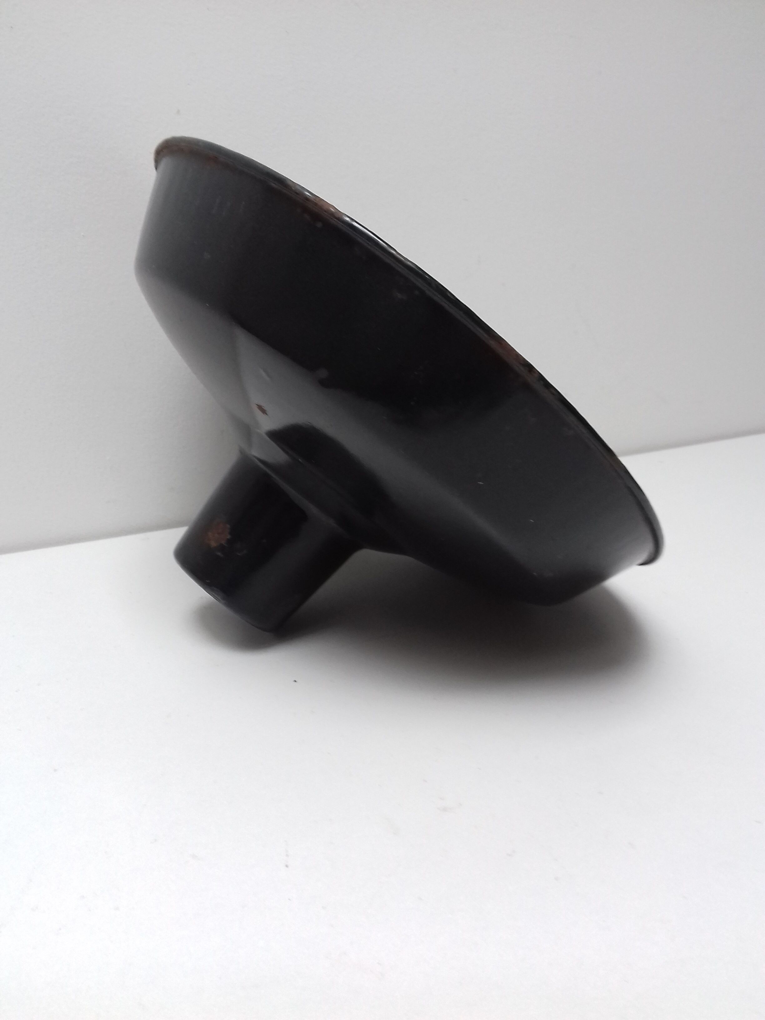 Black enamelled day blind 30cm