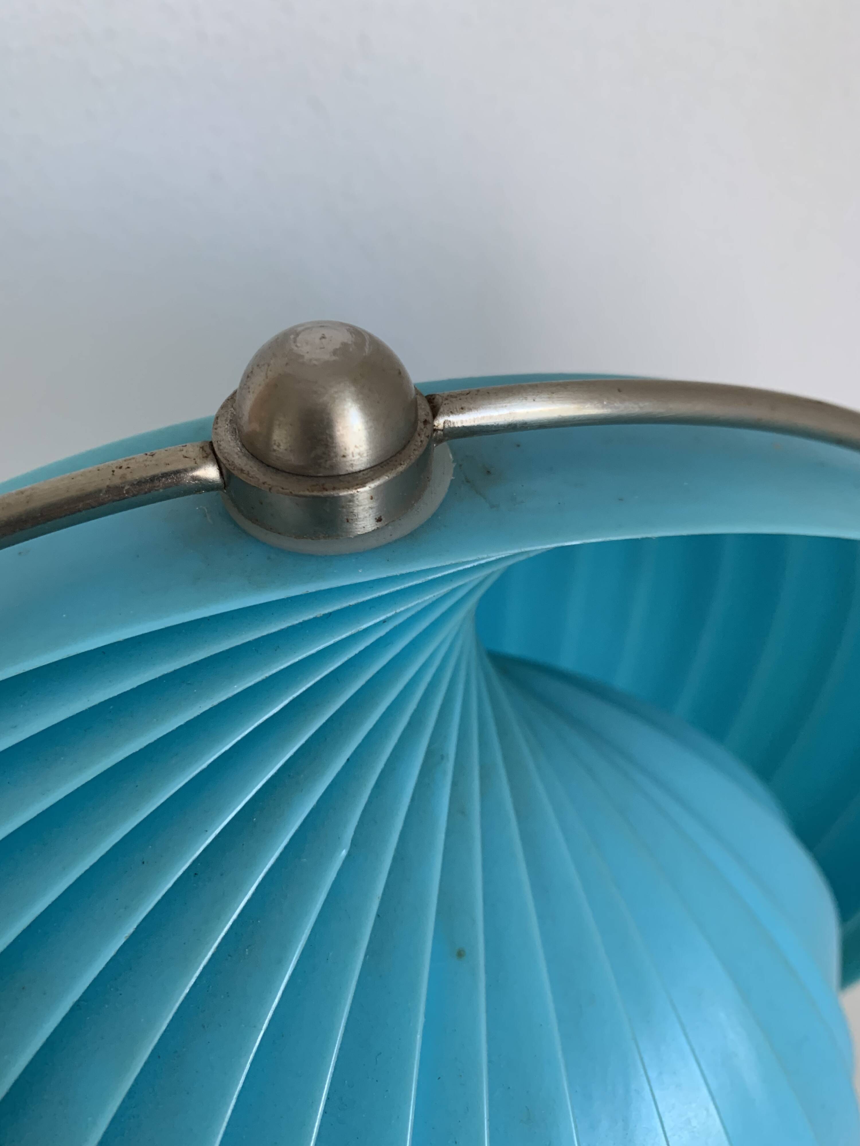 Lampe Kare Moon bleue, 1980