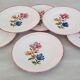 Flat faience plates from Saint-Amand Ceranord vintage maïté model