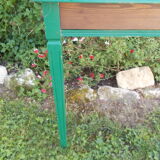 Console en bois verte