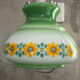 Suspension Monte-and-Lower 1970s in Floral Opaline Glass