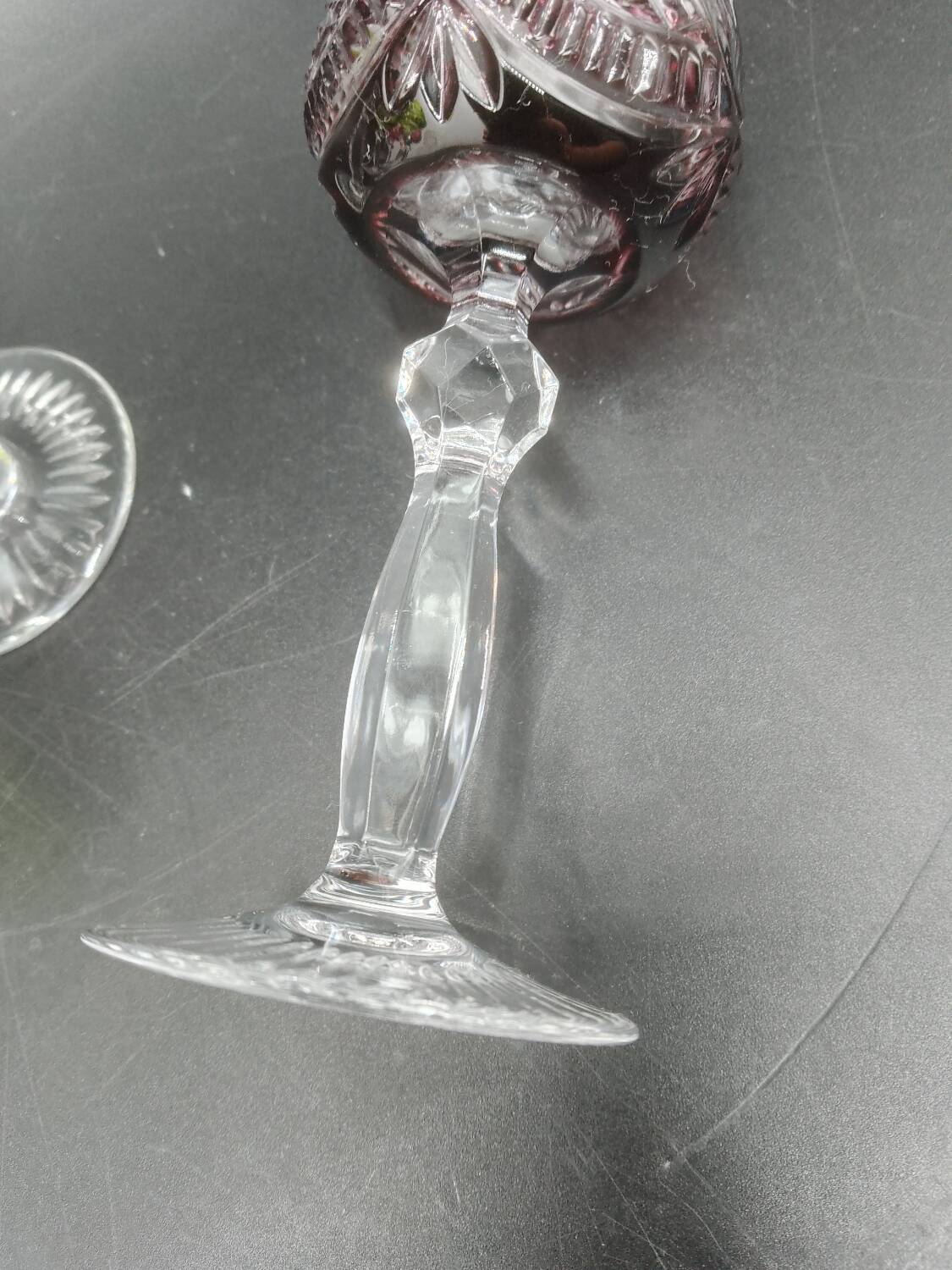 6 Nachtmann Weinrömer Crystal Liqueur Glasses