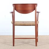 Pair of Scandinavian armchairs in 317 model in teak