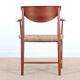 Pair of Scandinavian armchairs in 317 model in teak