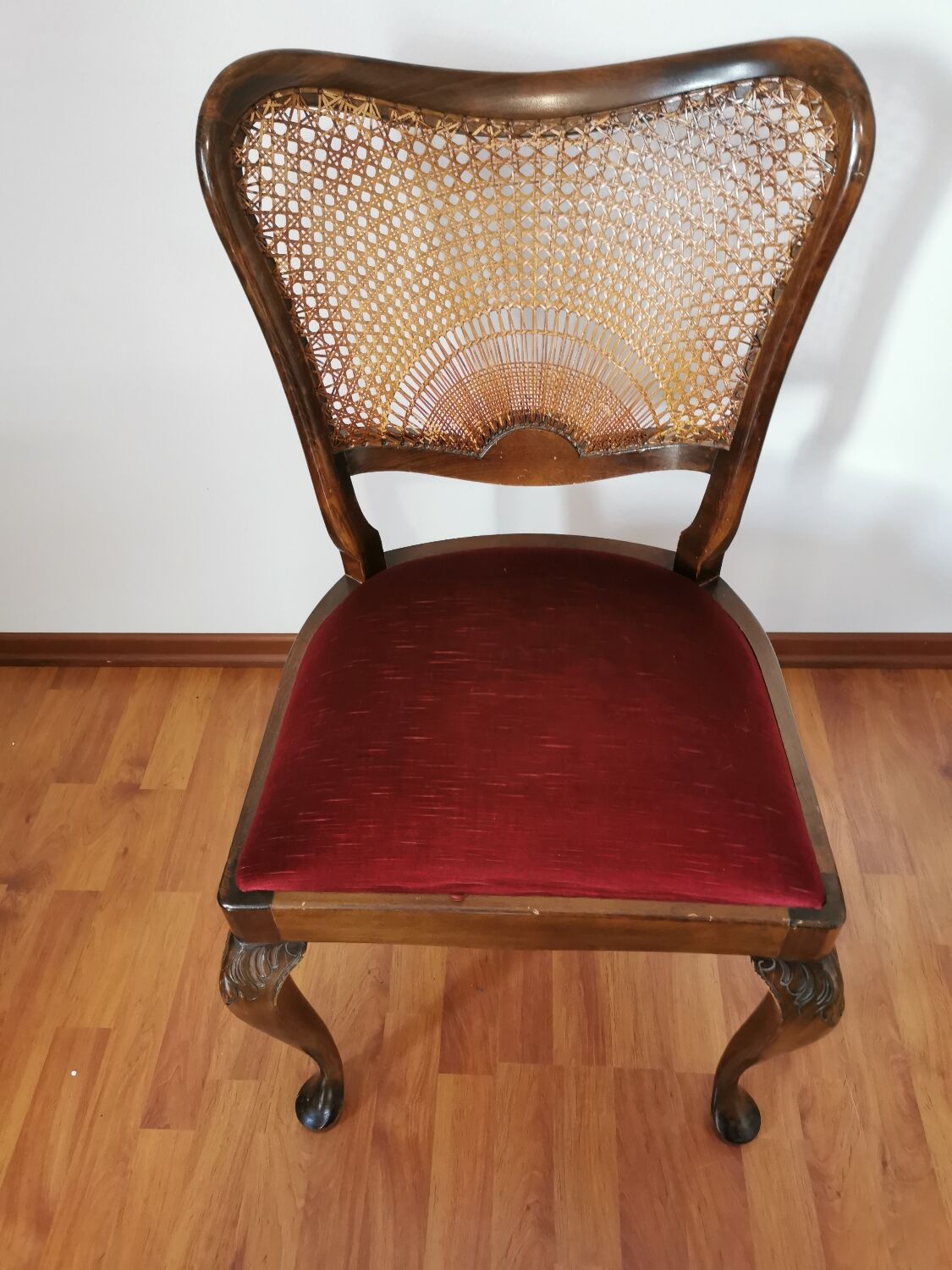 Set of two antique baroque style chairs