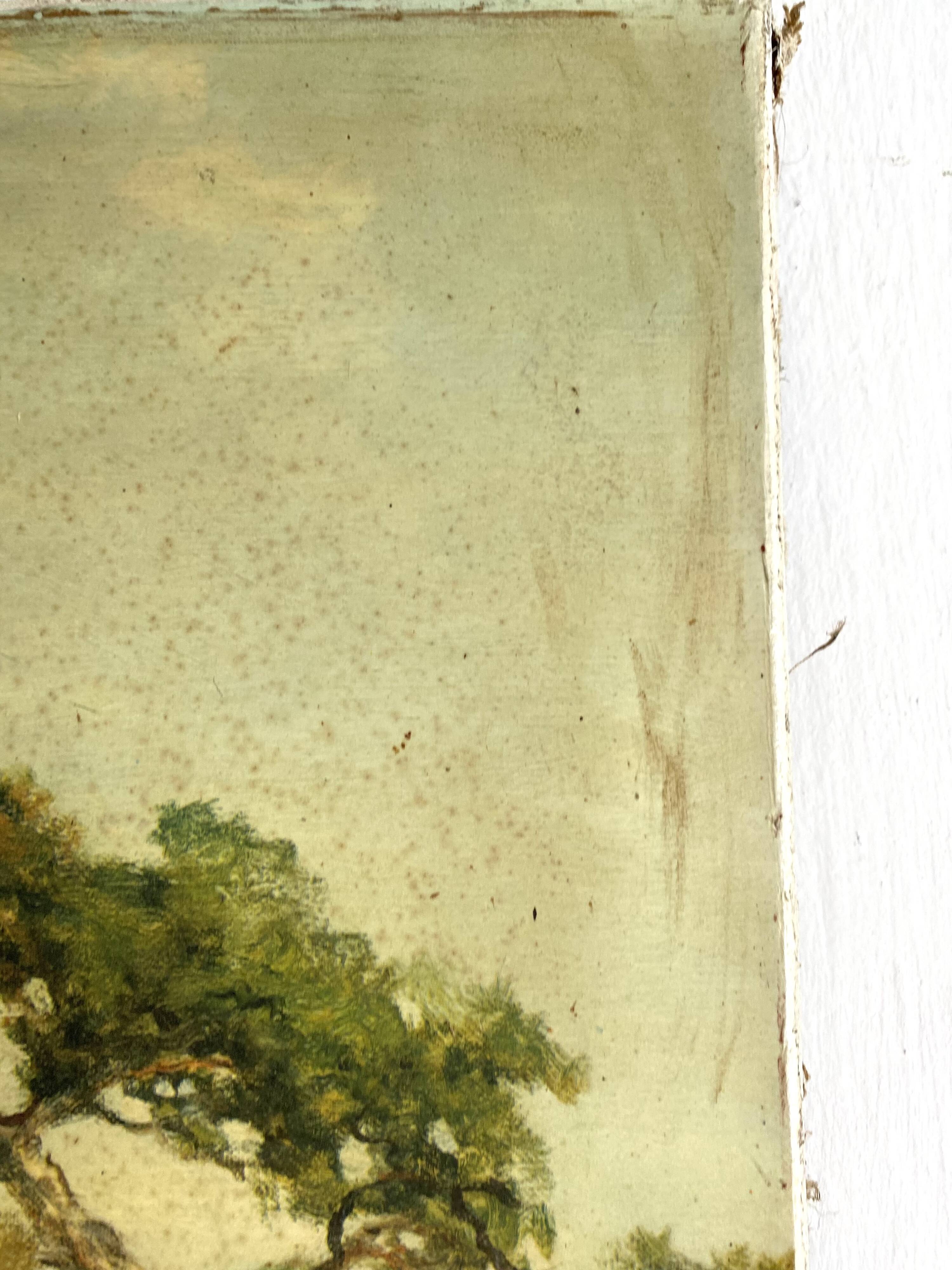 Tableau ancien impression d'art , paysage  Robert Woods 79x61 cm
