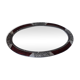 Oval wooden mirror