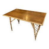 Table rotin années 60
