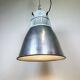 Vintage Silver Industrial Factory Pendant Lamp from Elektrosviti, 1960s
