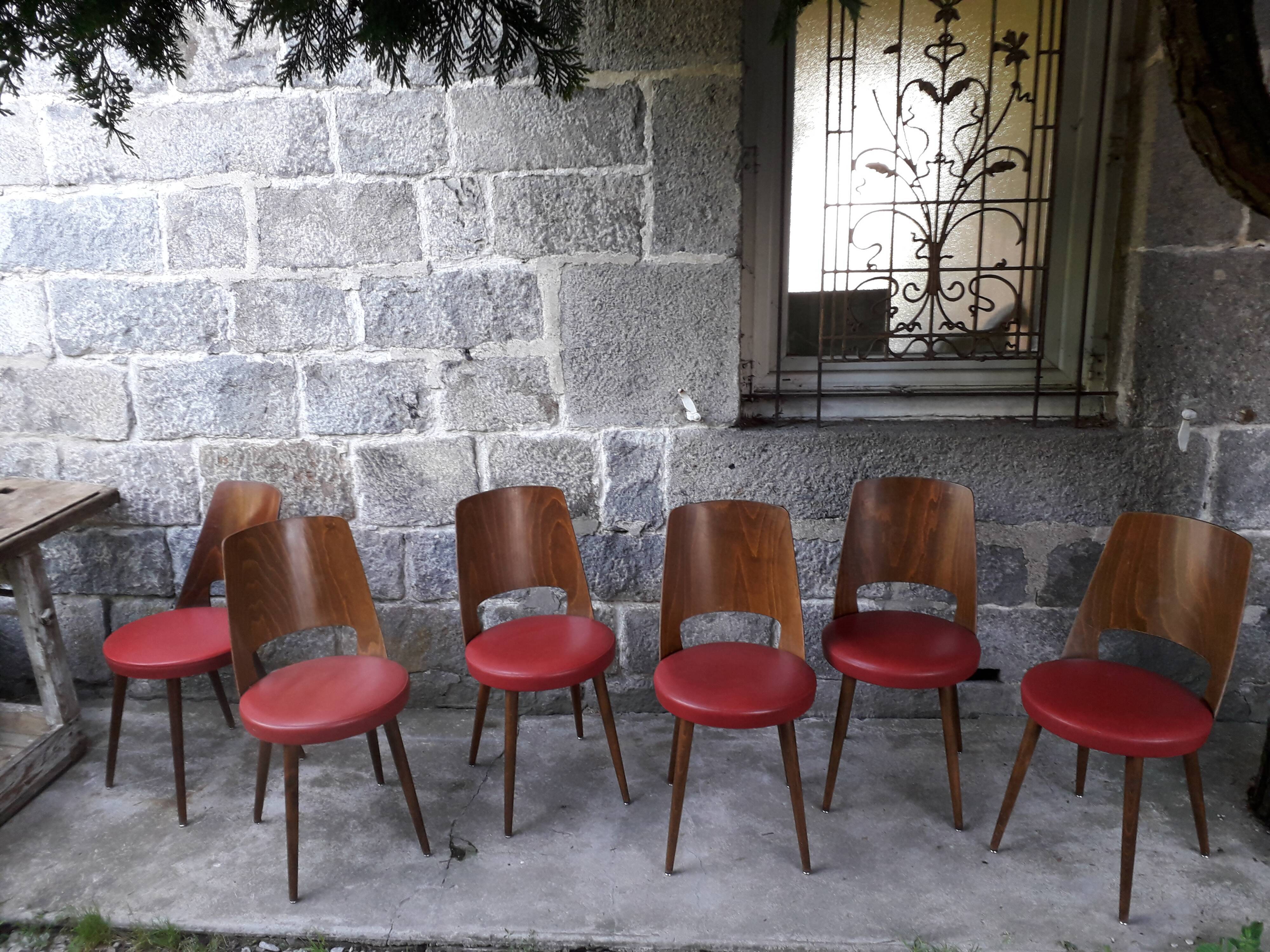 Lot de 6 chaises bistrot Baumann Mondor