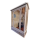 Three-door glass wardrobe