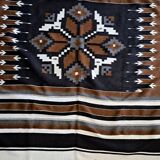 Jeté de lit ou plaid artisanal mexicain