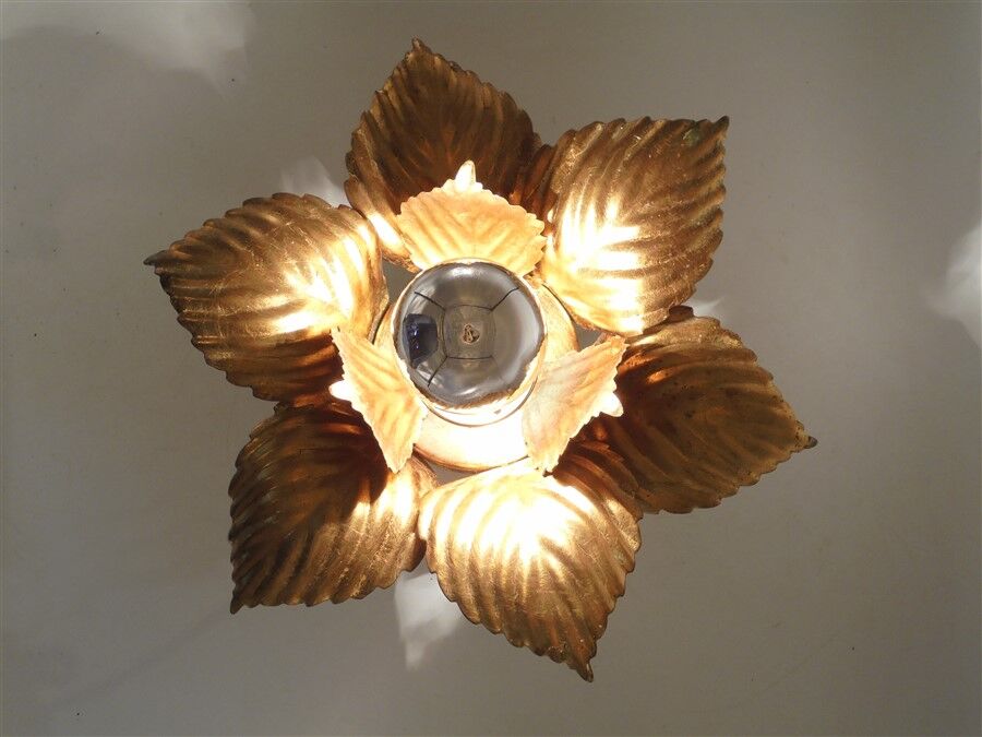 Masca golden flower wall lamp