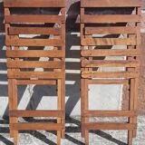 Foldable wooden chairs from the 50s