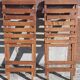 Chaises en bois pliables années 50