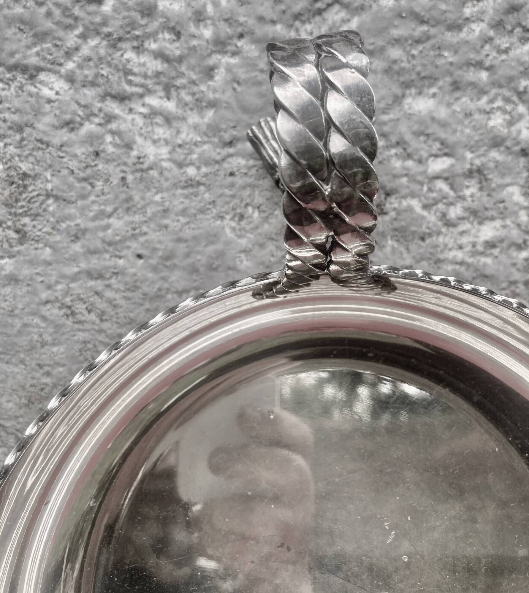 MARIA PERGAY pompom centrepiece 1970s chic design silver-plated