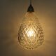 Hanging lamp "drop of water" glass diamond tip of the 50/60