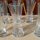 Six verres à shot en cristal gravé
