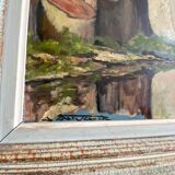 Walled city painting