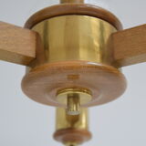 Mid-century Wood Chandelier,1970's.