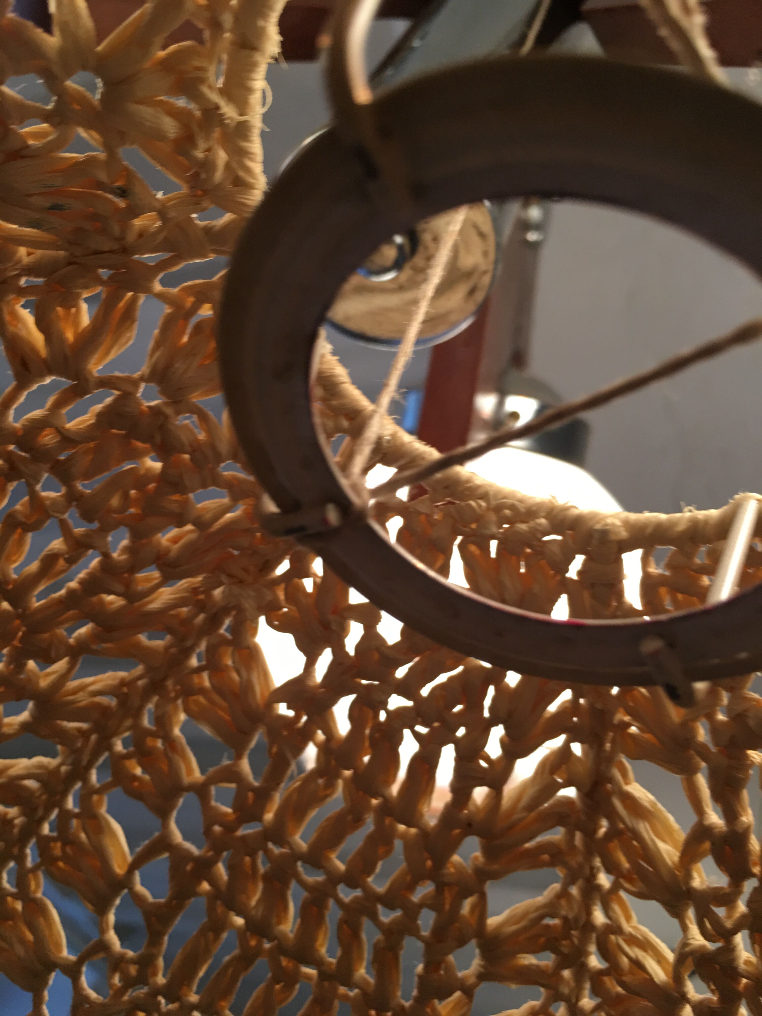 Hanging Lampshade in rafia