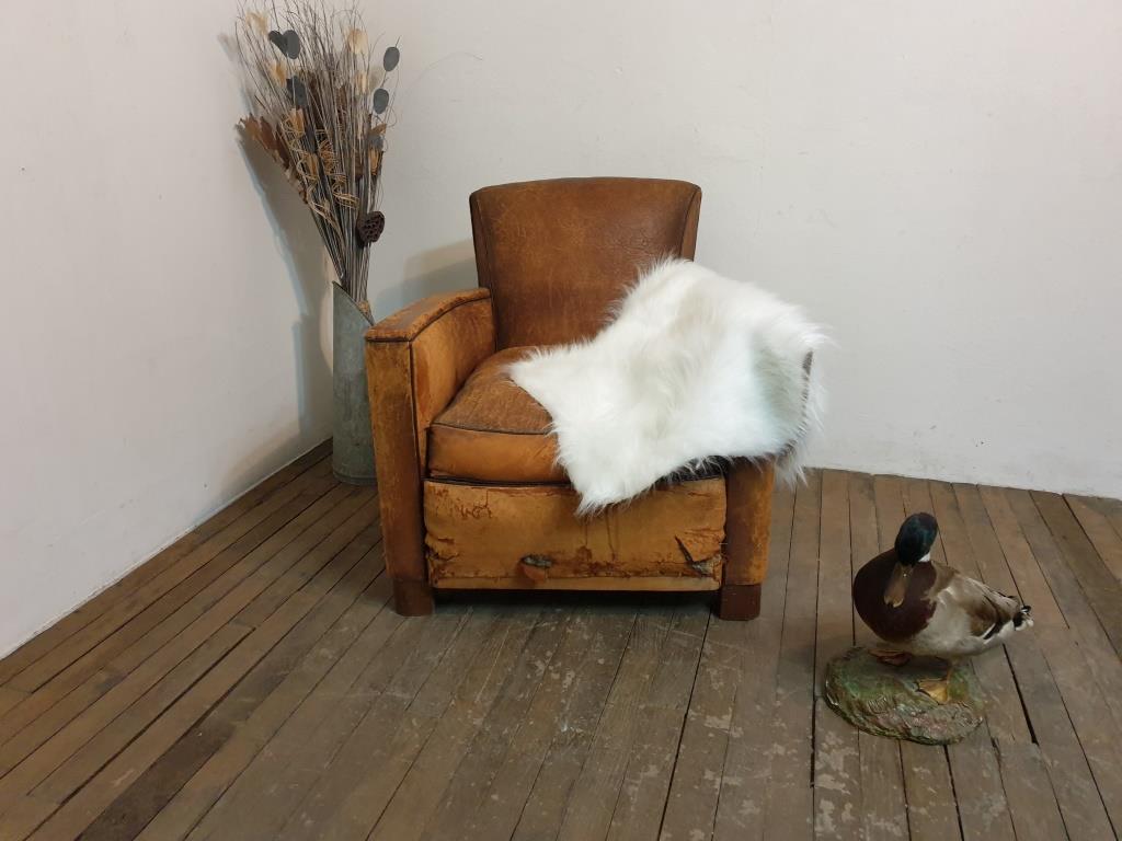 Old club chair - Leather armchair