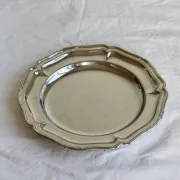 Coupelle ronde vintage en métal brillant