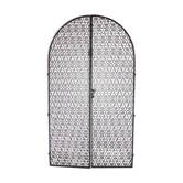 Double wrought iron door
