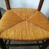 Paire de chaises paillées