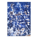 Tableau bleu abstrait