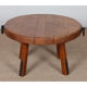 Table basse en chêne dans le goût de Jean Touret, 1950