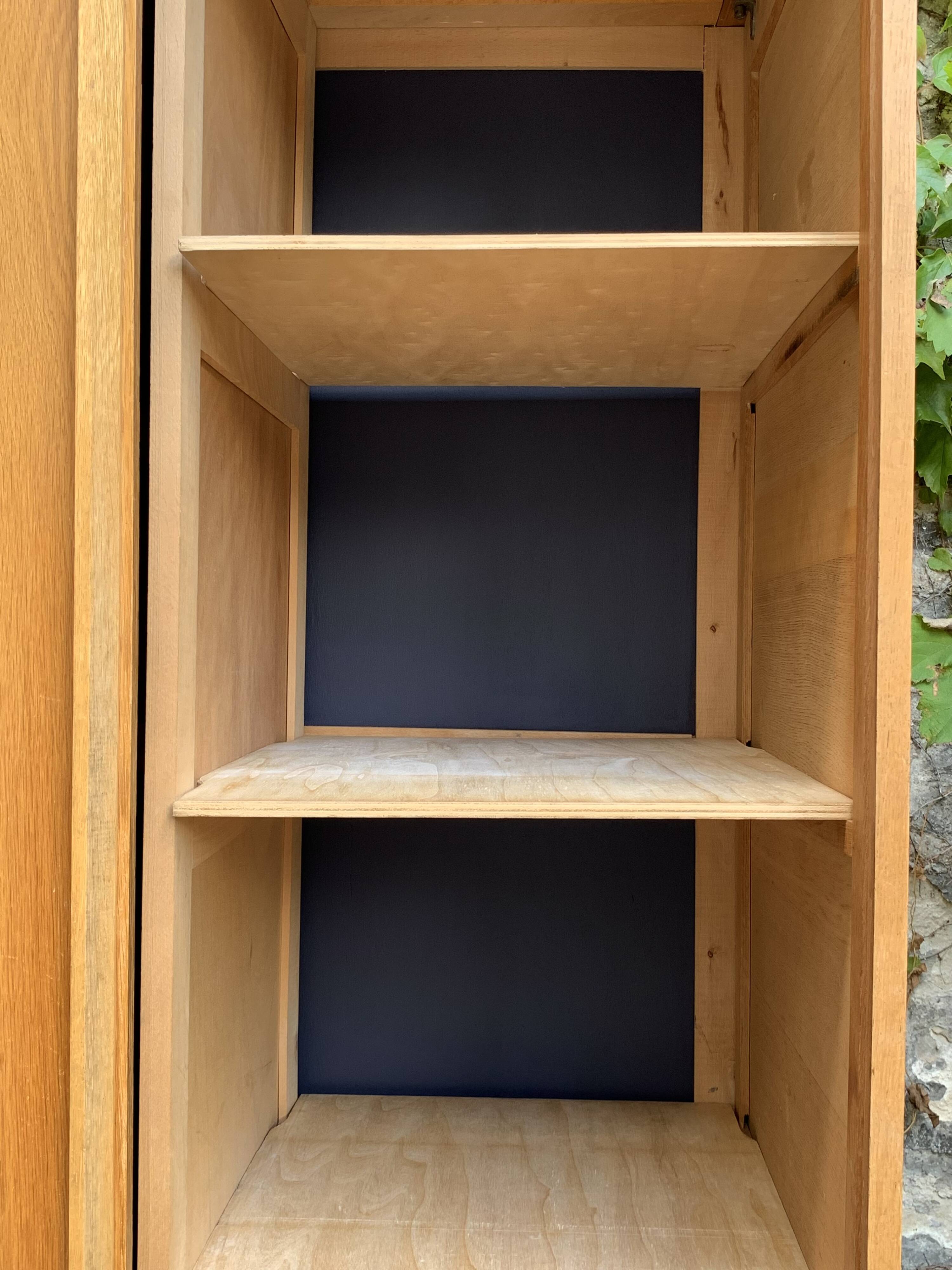 Vintage wardrobe with compass feet 1960