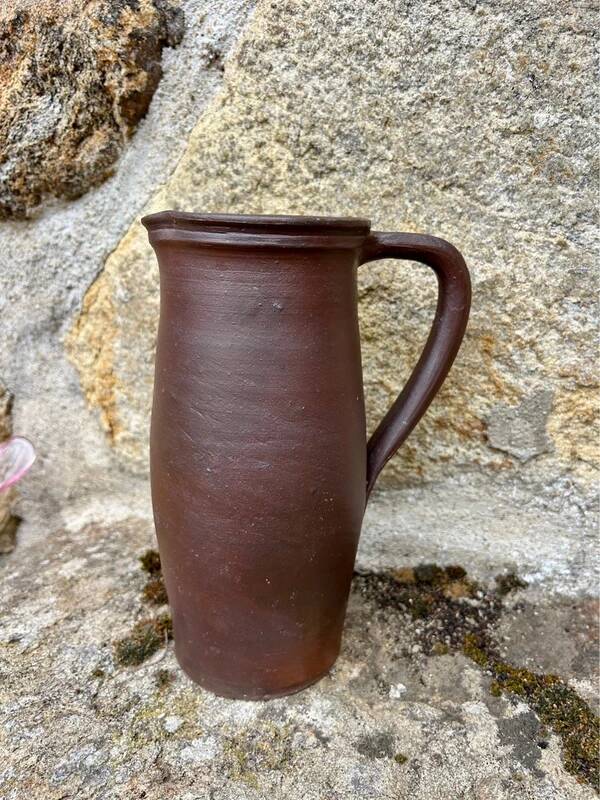 Brown stoneware jug