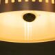 Minimalist 1970s aluminium suspension, mid-century light fixture.