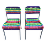2 IKEA scoubidou children's chairs