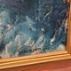 Grande huile sur toile suédoise originale – « Composition » par Valter Gibson