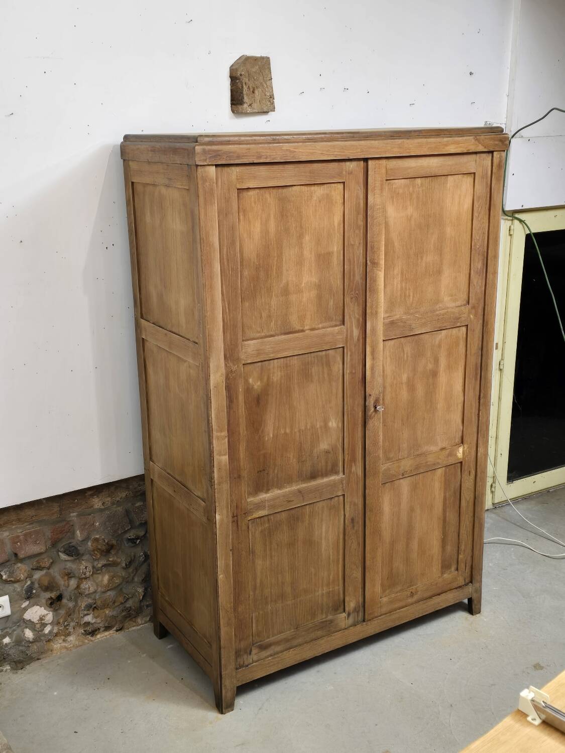 Armoire penderie en chêne 1930