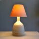 pied de lampe terre cuite grès moderniste France 1970