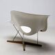 Early 2001 Vitra Eames La Chaise – Labeled, Sculptural Bone-White Patina