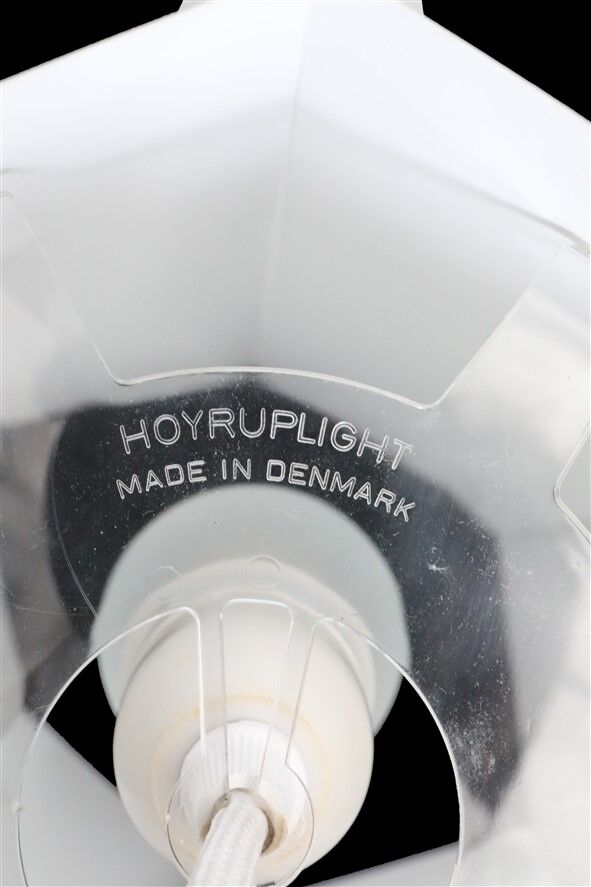 Rare set of 2 pendant lamps by Lars Schiøler for Hoyrup / Hoyruplight / 1960s-1970s